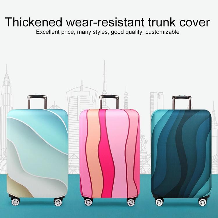 Protective Elastic Luggage Covers - 25-28 Inch - Resistant to Abrasion and Dust - Gradient Ripple