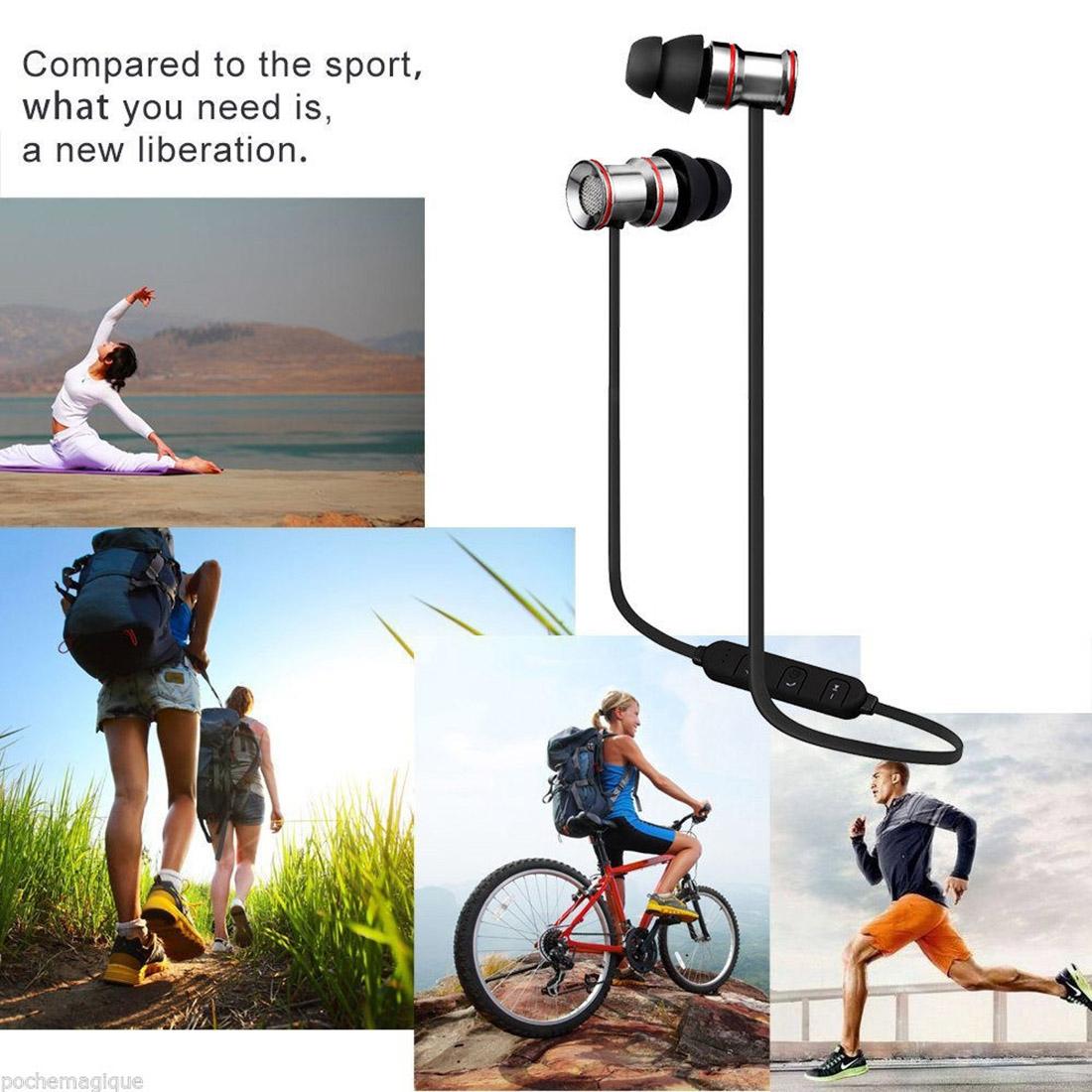 Waterproof Magnetic Sport Earbuds with Mic - Wireless Bluetooth V4.1 - Ip7G9654C