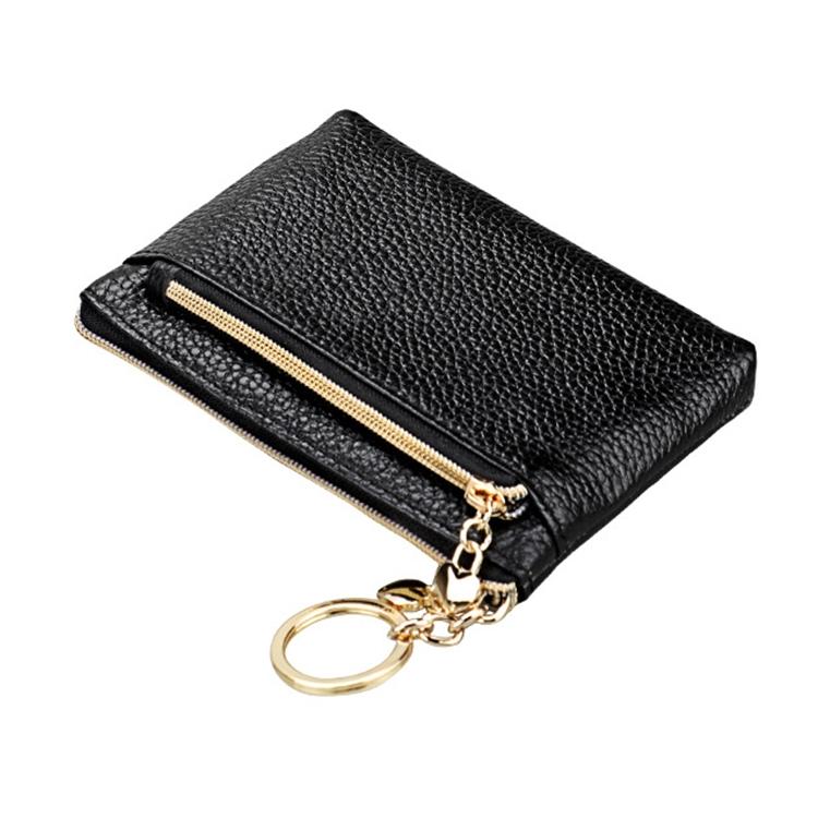 Spacious Litchi Texture Rfid Hand Wallet - Coffee