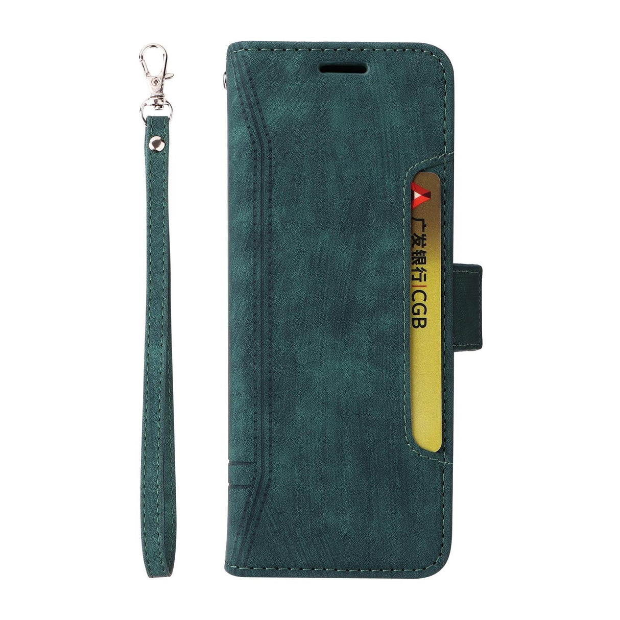 For Samsung Galaxy Z Fold4 5G Leather Dual Buckle Phone Case - Red