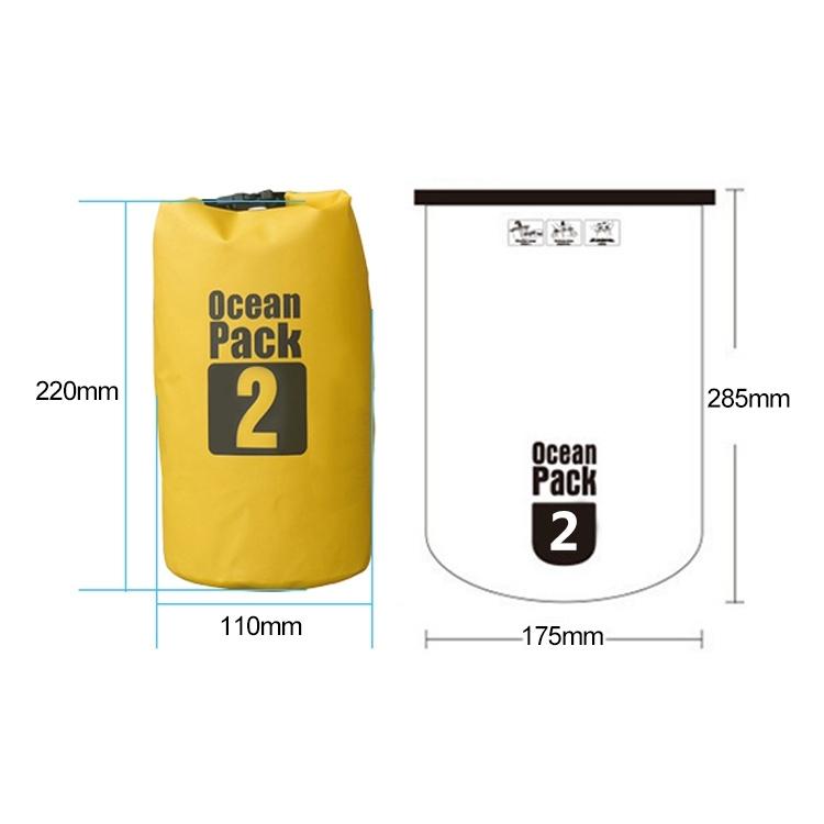 Waterproof Outdoor Dry Bag 2L Pvc Barrel Bag For Ultimate Protection - Dark Blue