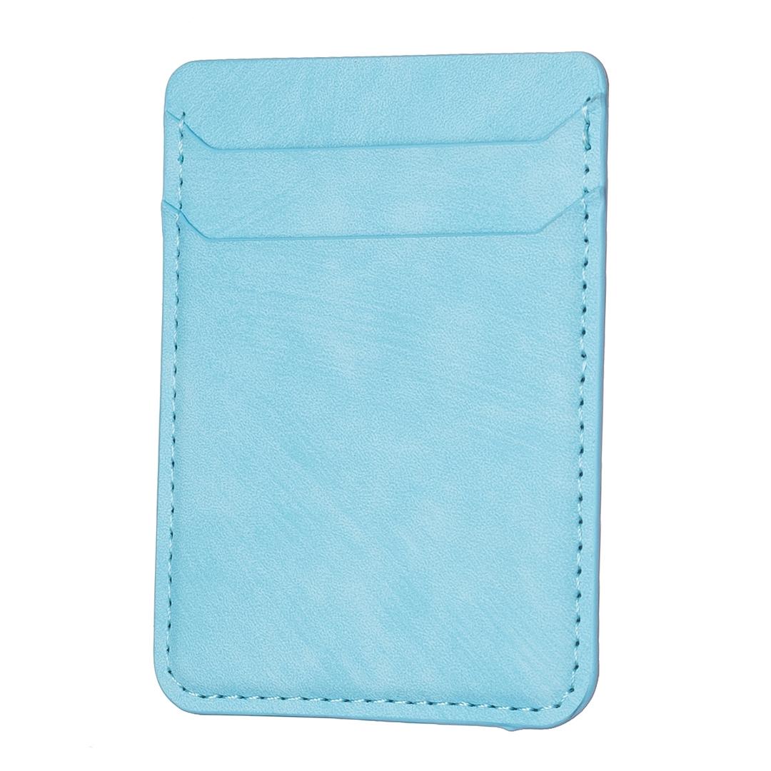 Frosted Card Bag Sticker For Mobile Phones - Blue