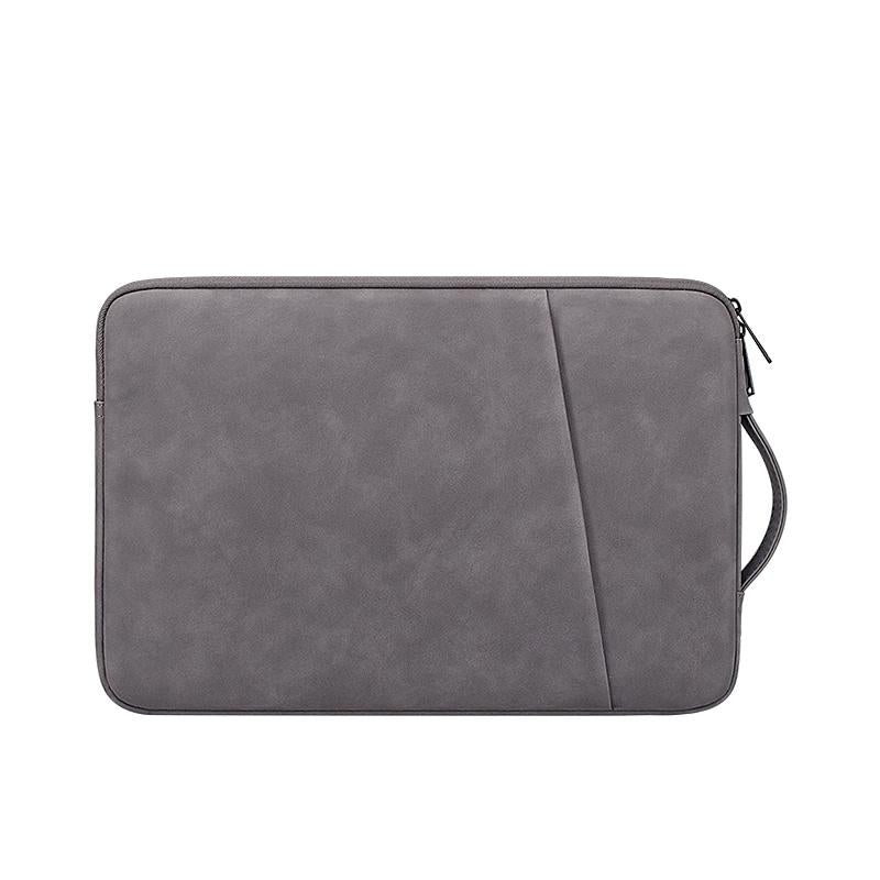 13.3 Inch Sheepskin Notebook Inner Bag - Natural - Elegant Gray