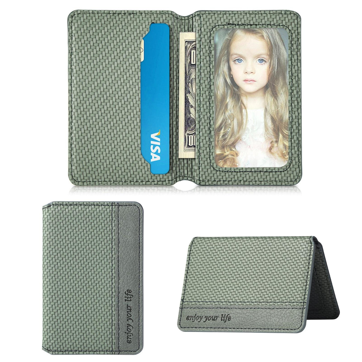 Universal Phone Card Holder With Bracket Multifunctional - Apricot