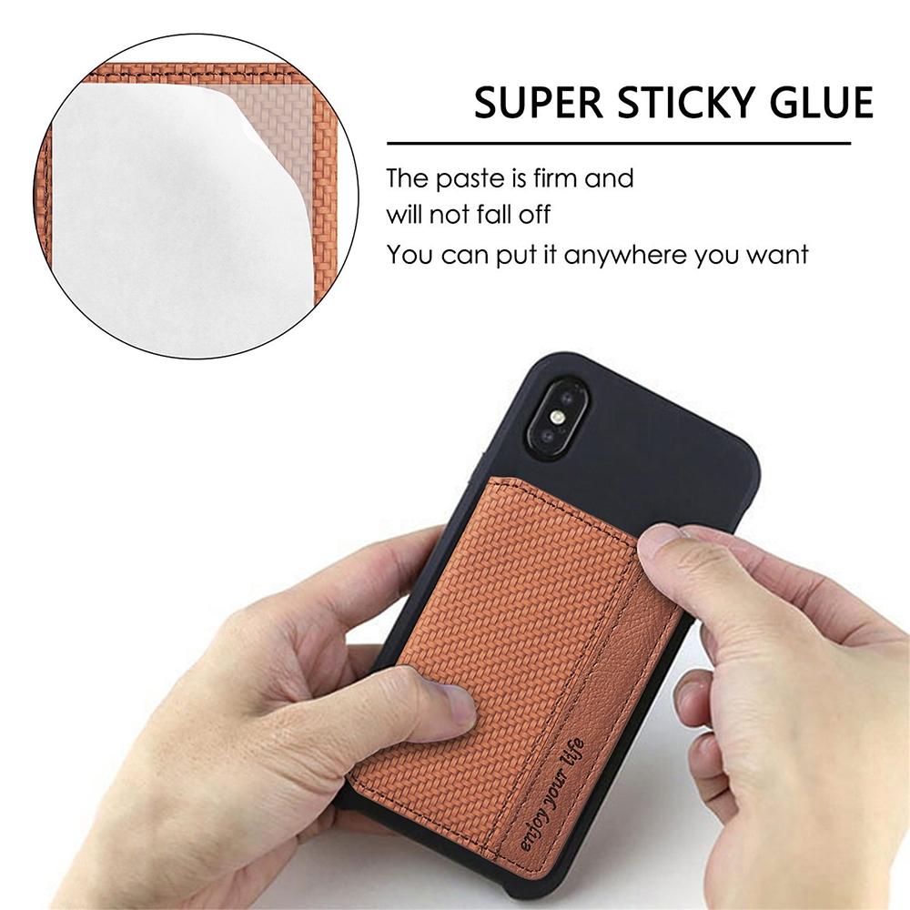 Universal Phone Card Holder With Bracket Multifunctional - Apricot