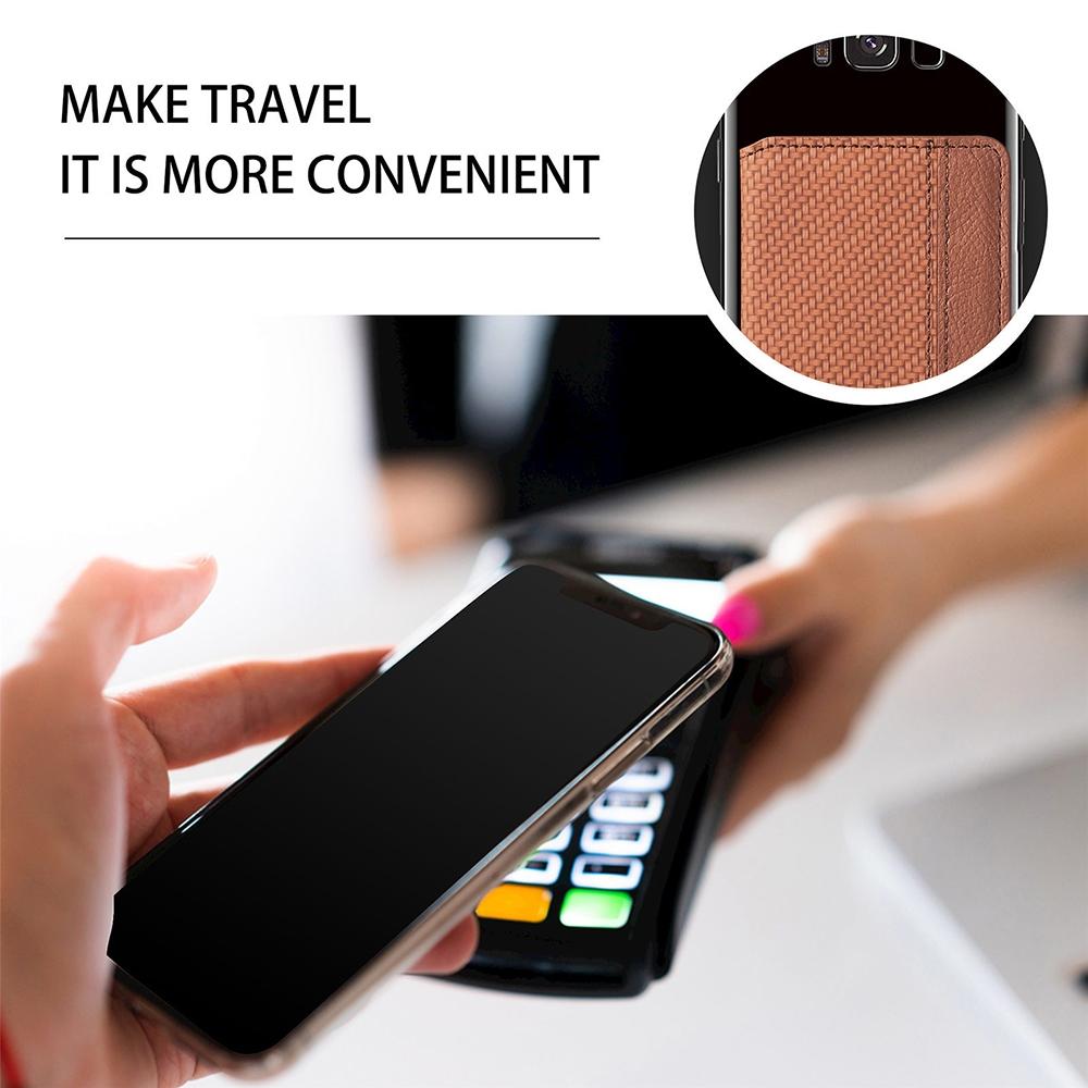Universal Phone Card Holder With Bracket Multifunctional - Apricot