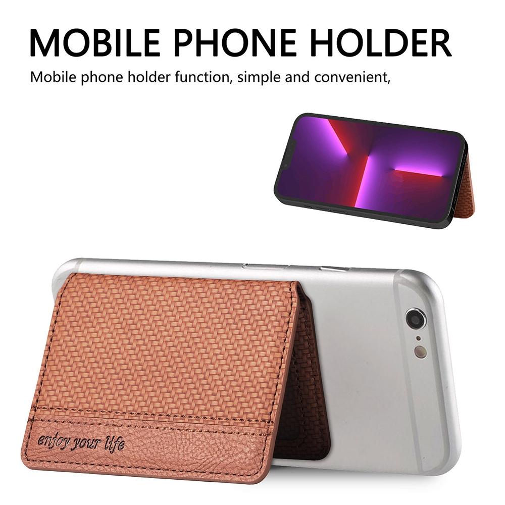 Universal Phone Card Holder With Bracket Multifunctional - Apricot
