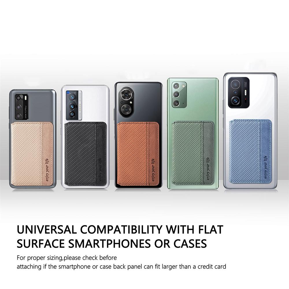 Universal Phone Card Holder With Bracket Multifunctional - Apricot
