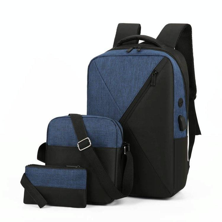 Versatile 3-in-1 Usb Business Bag - Compact and Functional - Grey