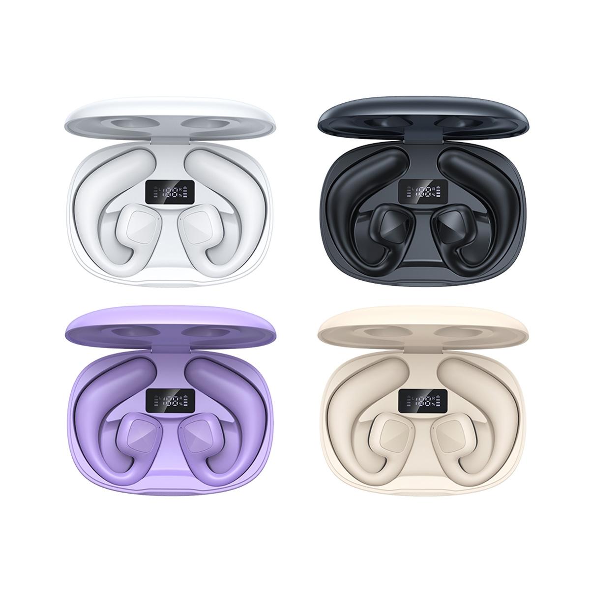 Wireless Tws Bluetooth Earbuds with Air Conduction Technology - Khaki