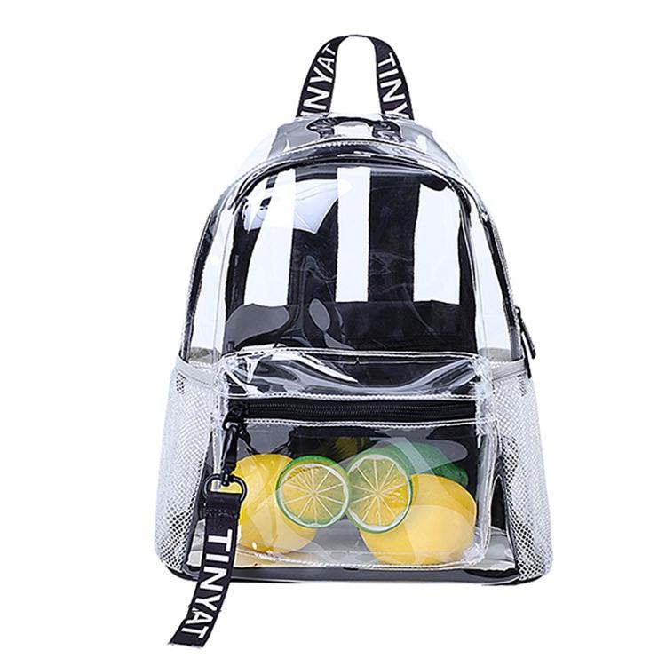Women Waterproof Pvc Backpack - Transparent