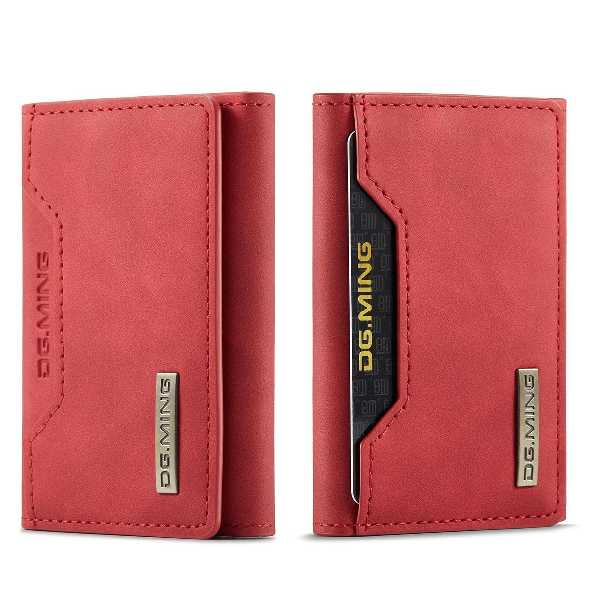 3 Fold Card Bag For Dg.Ming M2 Series Compact & Stylish - Red