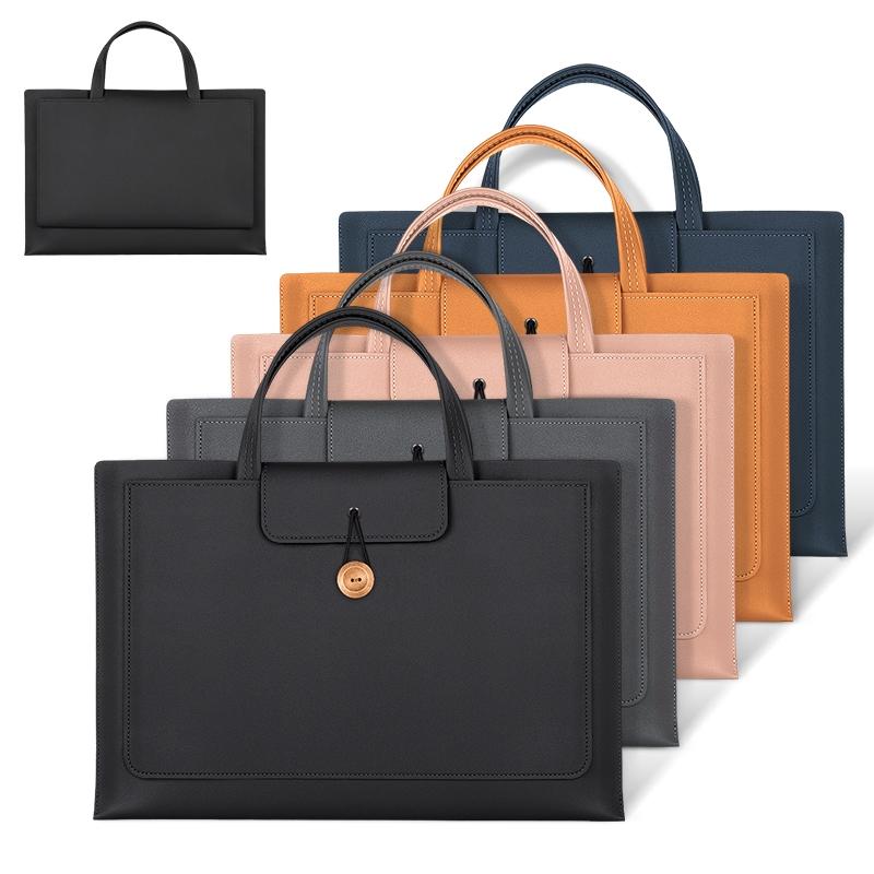 Portable Laptop Inner Bag with Elastic Thread Button - Dark Gray