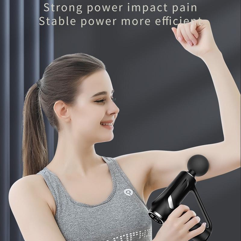 Electric Triangular Fascia Massage Gun - Green Lcd