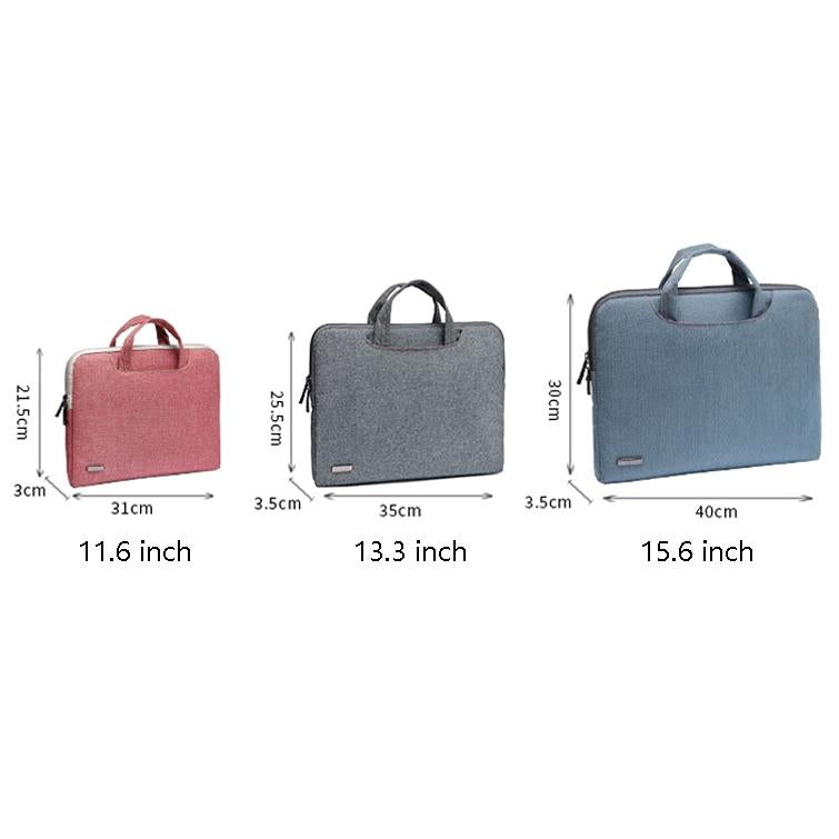 11.6 Inch Simple Business Laptop Bag with Liner - Ls-116 - Snowflake Nylon Gray