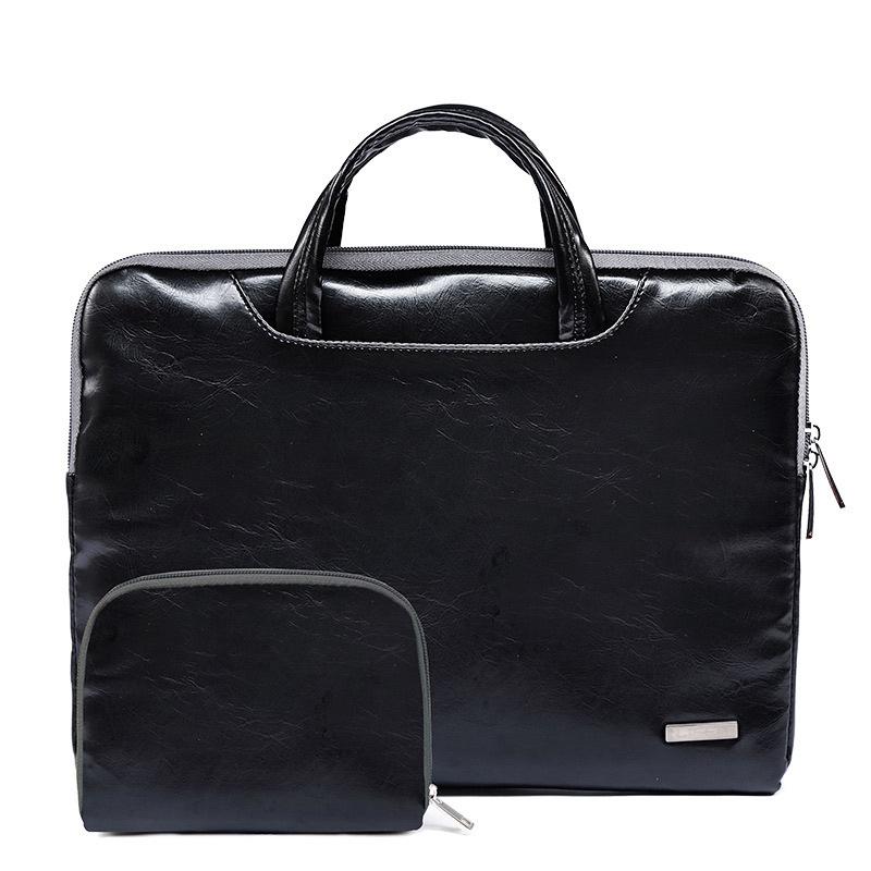 11.6 Inch Simple Business Laptop Bag with Liner - Ls-116 - Snowflake Nylon Gray