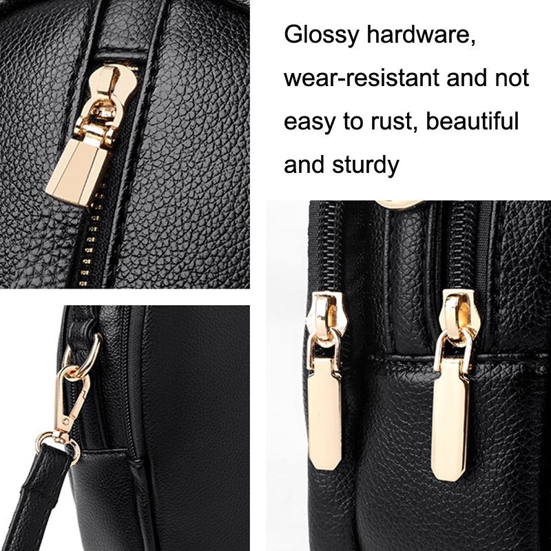Multi Compartment Shoulder Bag For Women - Violet
