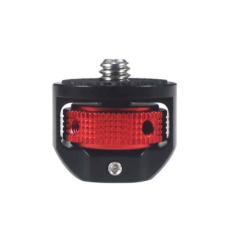 Universal 1 / 4 Inch Camera Adapter for Dji Pocket 2 / Insta360 one X2 - Black + Red