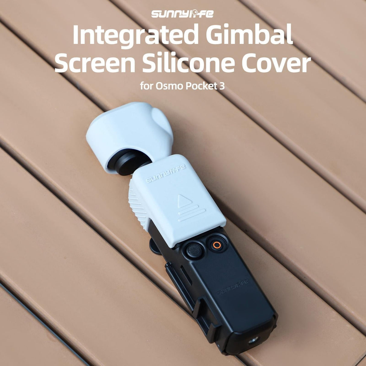 Silicone Protective Case for Dji Pocket 3 - Grey White