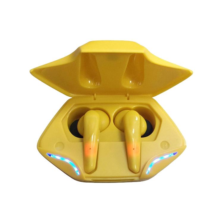 Wireless Gaming Earbuds with Bluetooth 5.0 and Led - Yellow