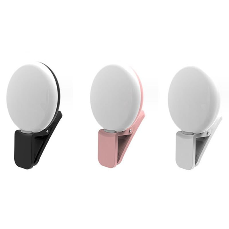 2-pack Led Selfie Light for Mobile Phone Photography - Black
