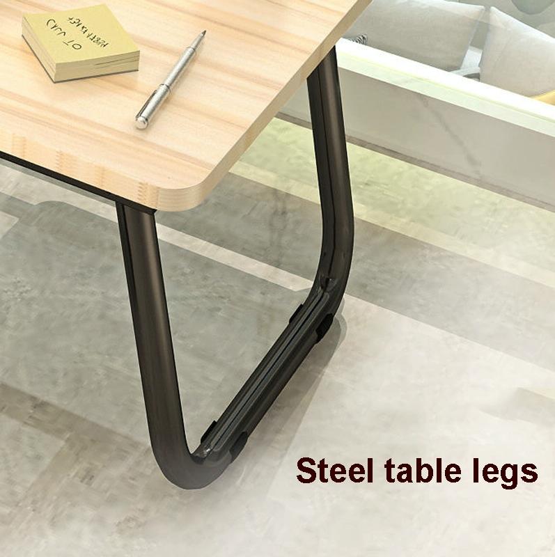 Adjustable Folding Laptop Desk with Cup Holder - Four-speed Lifting Table for Dorms - White Maple