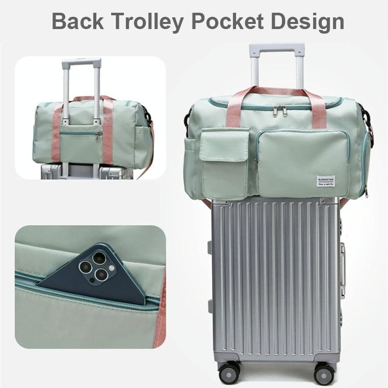 Compact Waterproof Gym Bag for Travel - Size s - Gray Pink