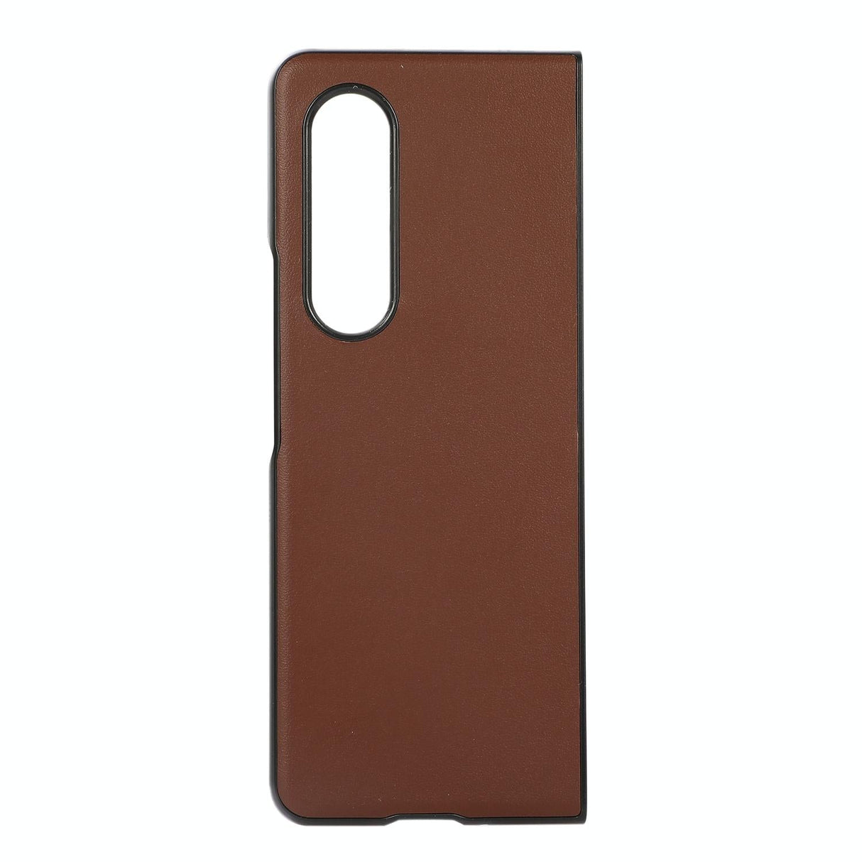 For Samsung Galaxy Z Fold4 5G Sheep Texture Leather Phone Case - Brown