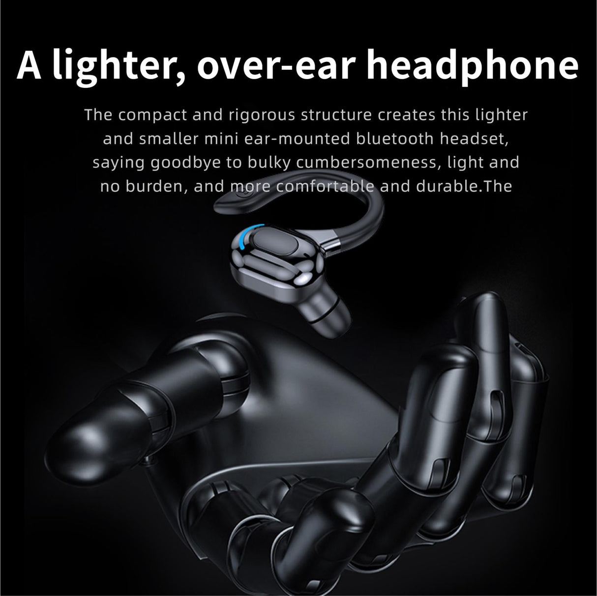 Wireless Bluetooth Earphones with Charging Case - F8 - Blue Double Ear