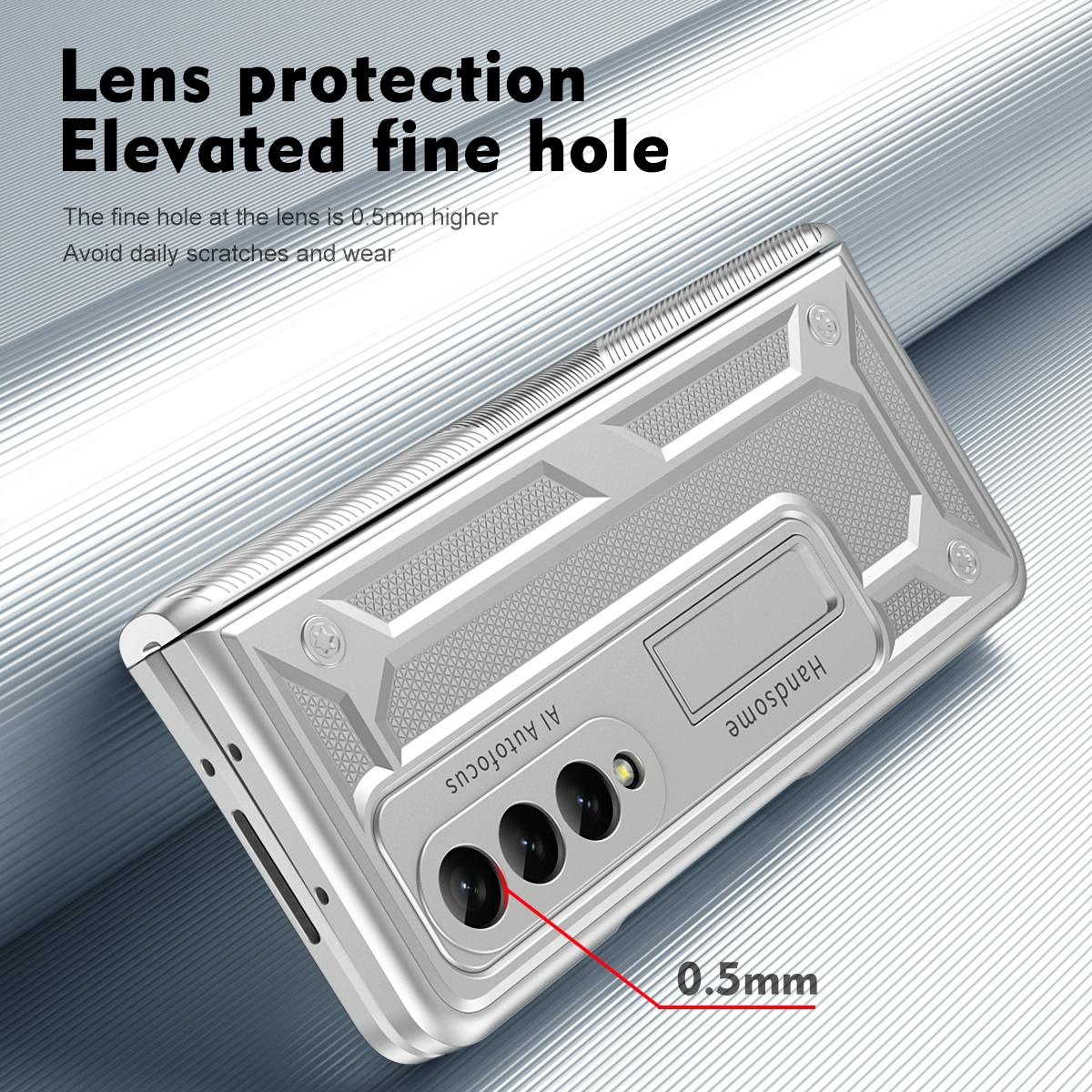 For Samsung Galaxy Z Fold4 5G Shockproof Secure Hinge Phone Case - Green