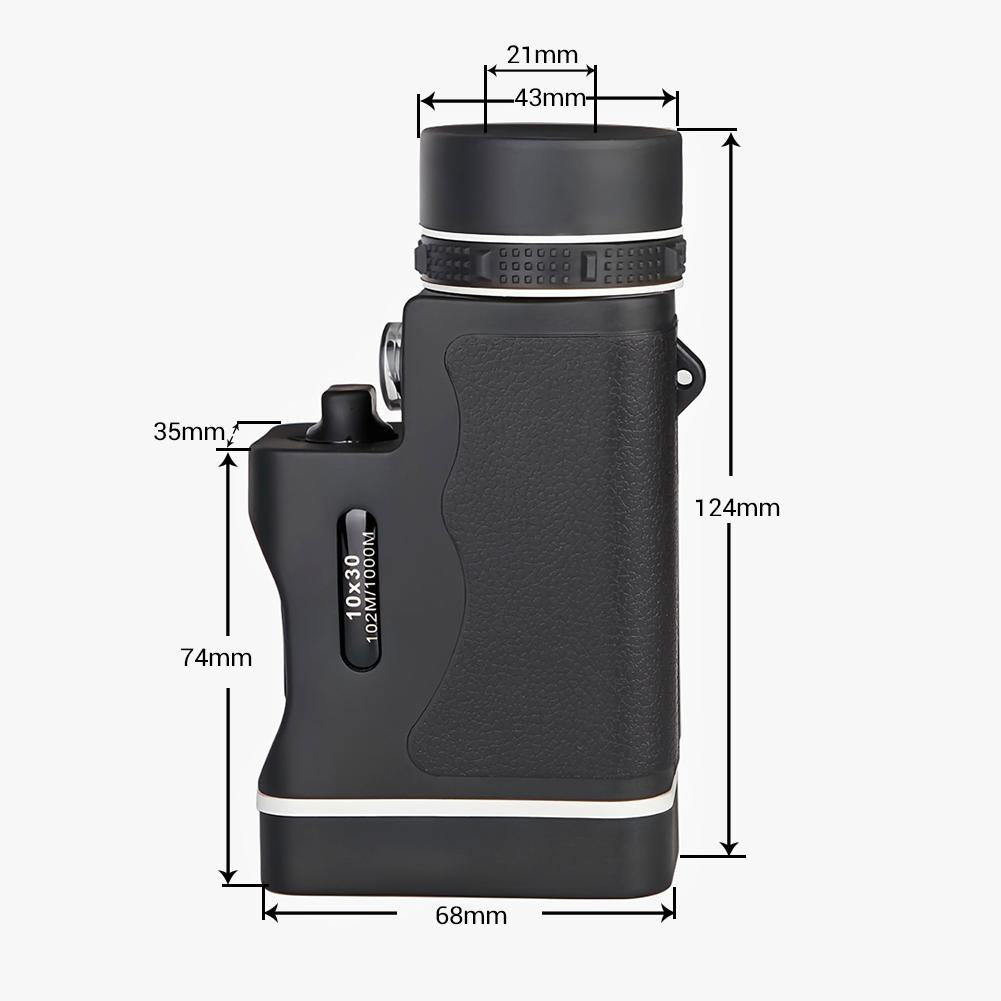 10x High List Binoculars with Infrared Light - Colourful - Magic Black