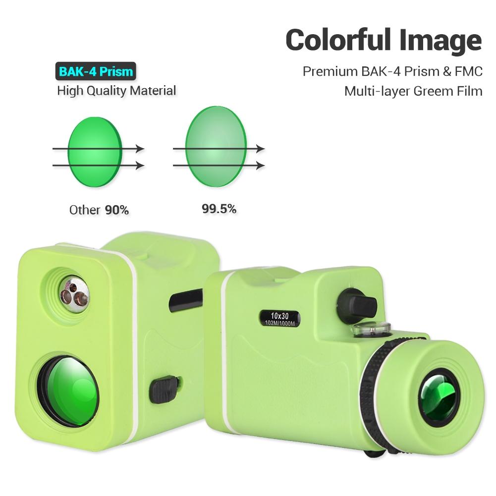 10x High List Binoculars with Infrared Light - Colourful - Magic Black