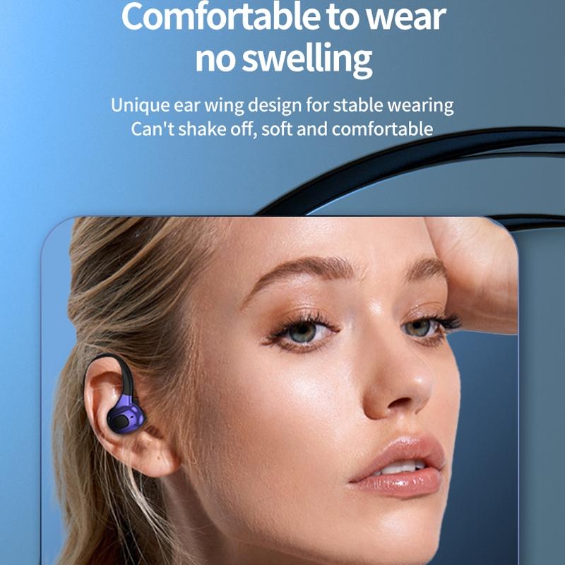 Wireless Bluetooth Earphones with Charging Case - F8 - Green Single Ear