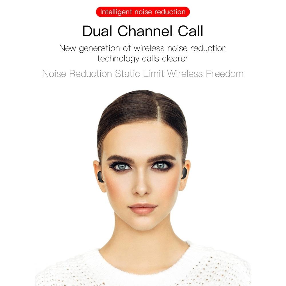 Wireless Bluetooth Earphones with E6s Led Display - Tws - Green