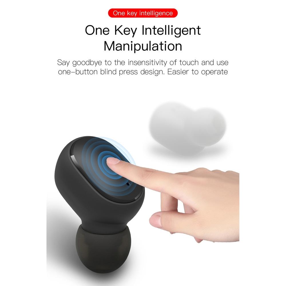 Wireless Bluetooth Earphones with E6s Led Display - Tws - Green