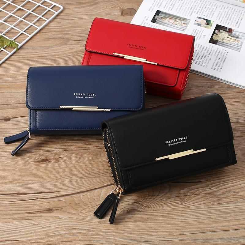 Large Capacity Women Wallet Clutch Bag Versatile Crossbody - Black