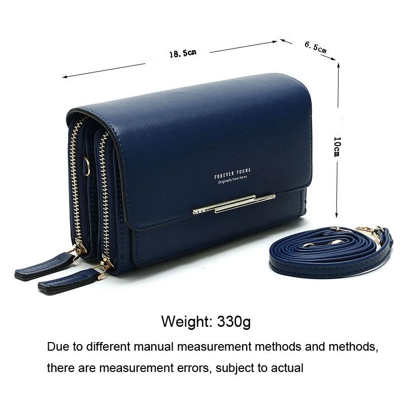 Large Capacity Women Wallet Clutch Bag Versatile Crossbody - Black