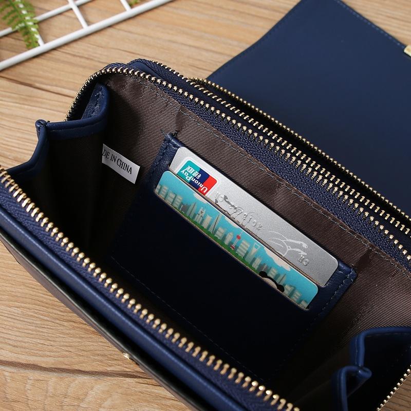 Large Capacity Women Wallet Clutch Bag Versatile Crossbody - Black
