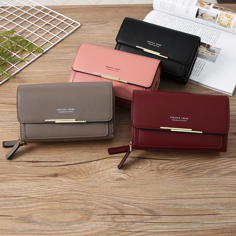 Large Capacity Women Wallet Clutch Bag Versatile Crossbody - Black
