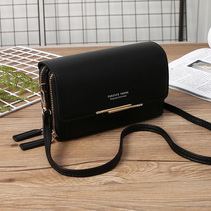 Large Capacity Women Wallet Clutch Bag Versatile Crossbody - Black