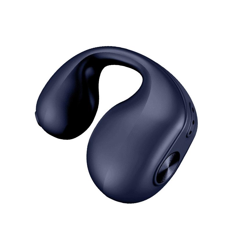 Mini Bone Conduction Bluetooth Earphone for Running and Sports - Blue
