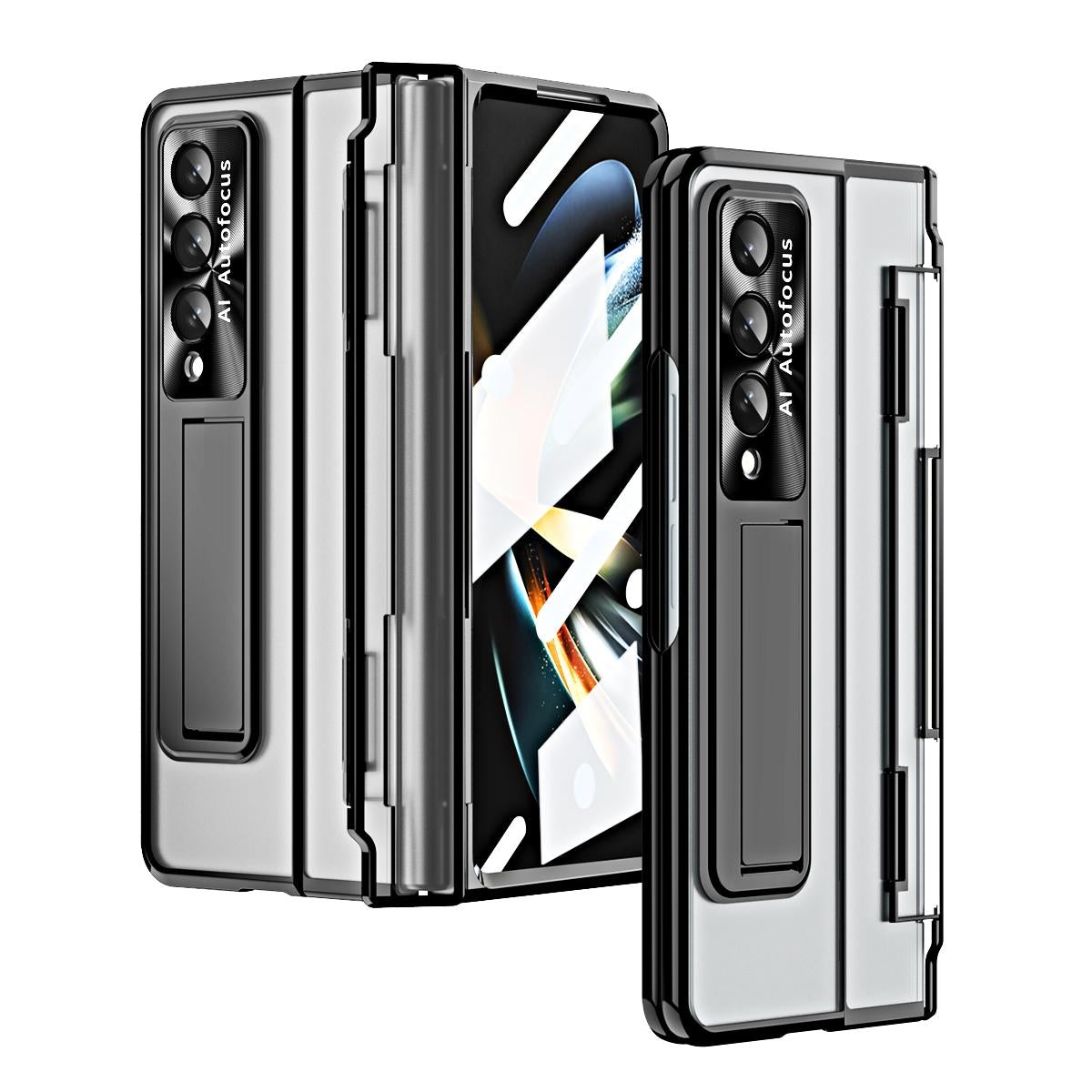For Samsung Galaxy Z Fold4 5G Phantom Series Folding Case - Black