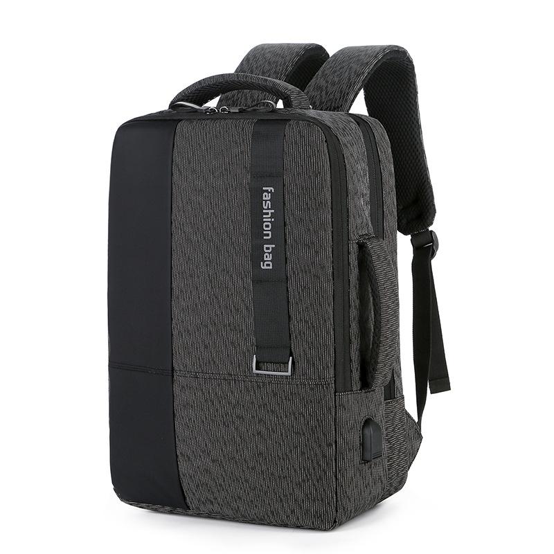 Large-capacity Laptop Backpack with Usb Charging - Ideal for Business Commuters - Grey
