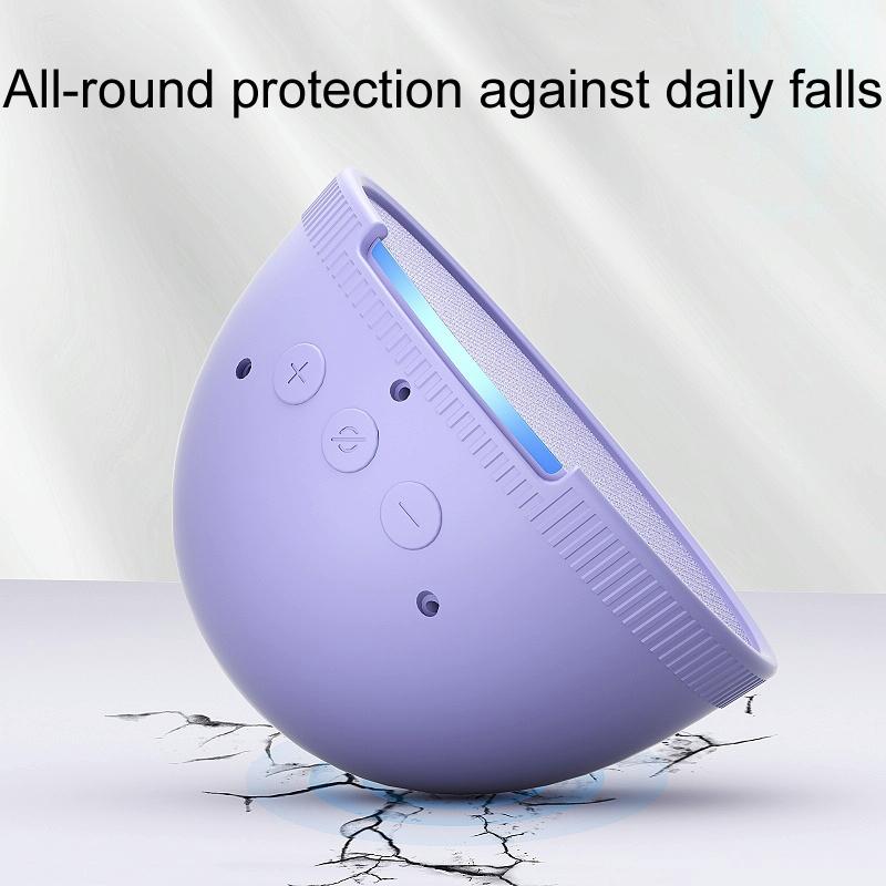 Protective Cover for Amazon Echo Pop Smart Speaker - Drop-proof and All-inclusive - White