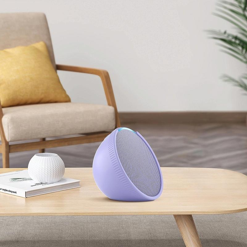 Protective Cover for Amazon Echo Pop Smart Speaker - Drop-proof and All-inclusive - White