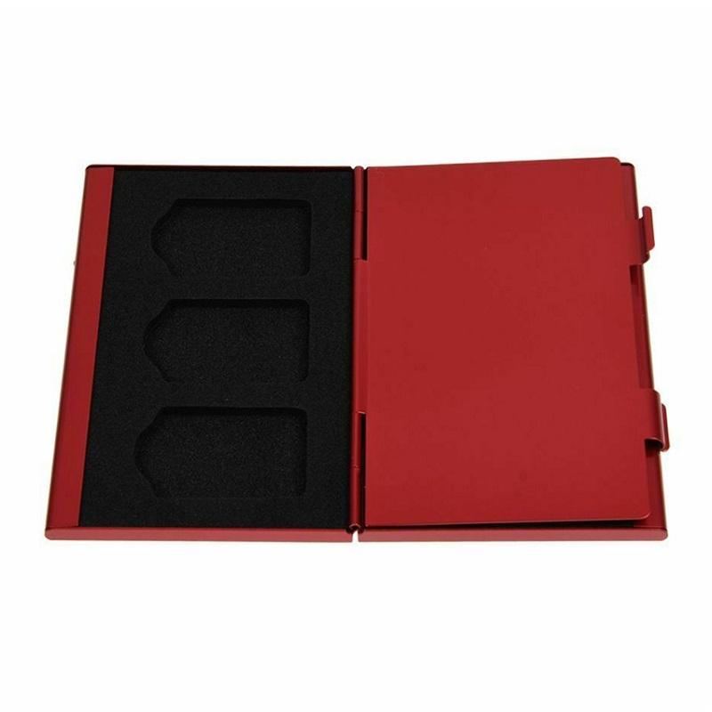 Nintendo Switch Game Card Organizer - Aluminum - Silver Gray