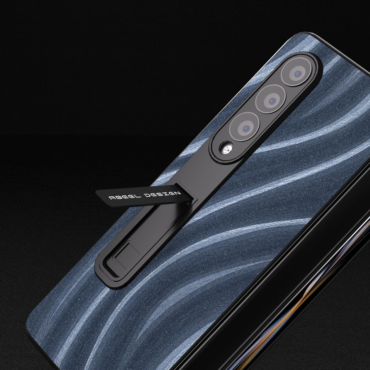 For Samsung Galaxy Z Fold4 5G Galactic Pattern Phone Case - Integrated Protection - Blue