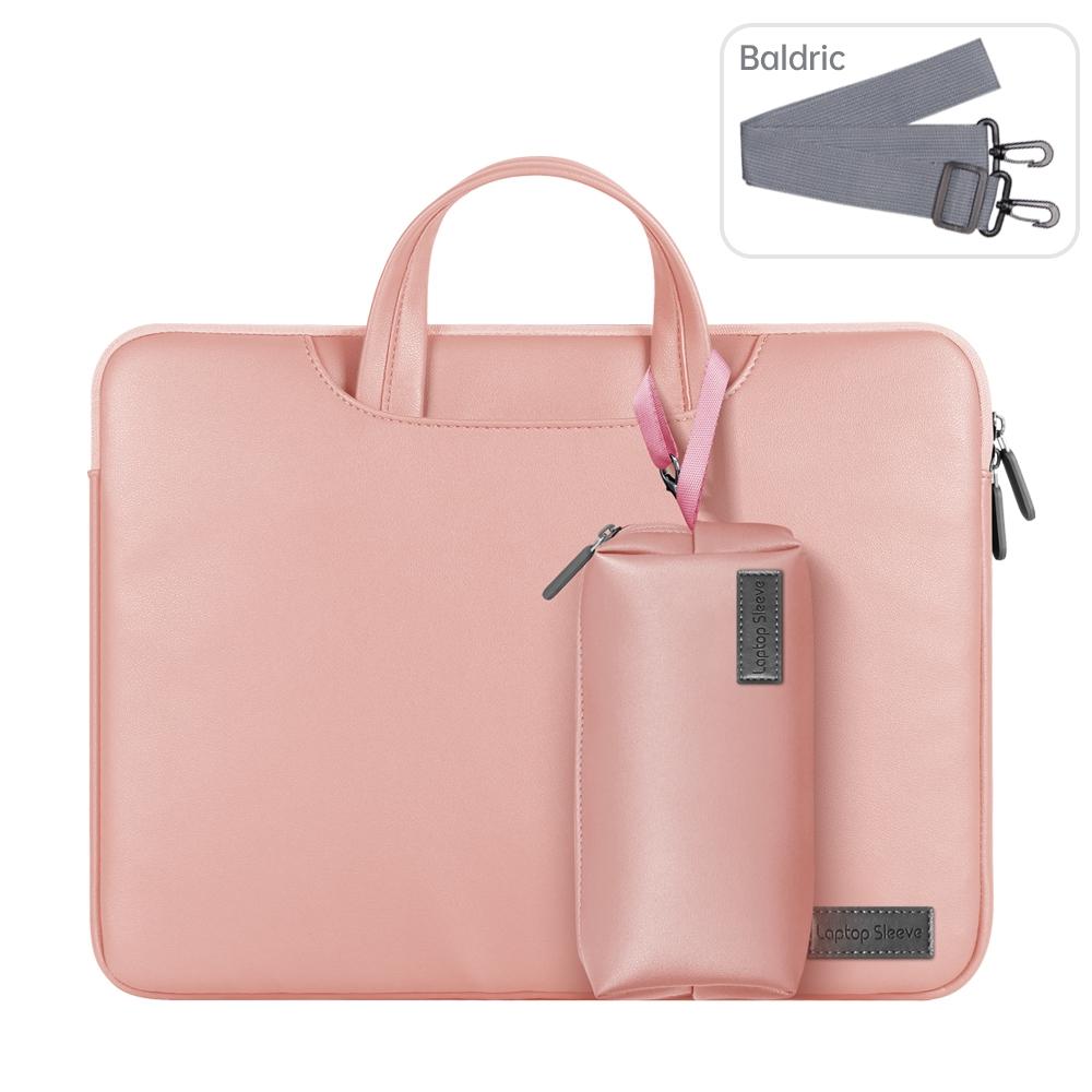 15 Inch Waterproof Laptop Bag with Power Pack and Inner Pouch - Rose Gold