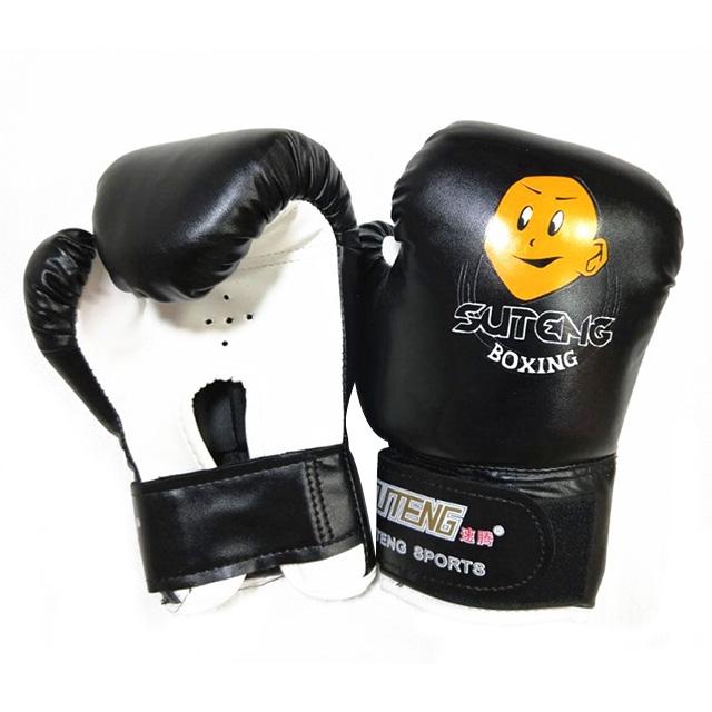 Children'S Cartoon Boxing Gloves - Pu Leather - Cartoon Dark Blue