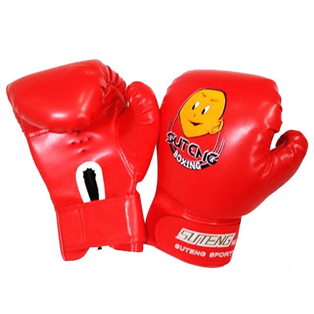 Children'S Cartoon Boxing Gloves - Pu Leather - Cartoon Dark Blue